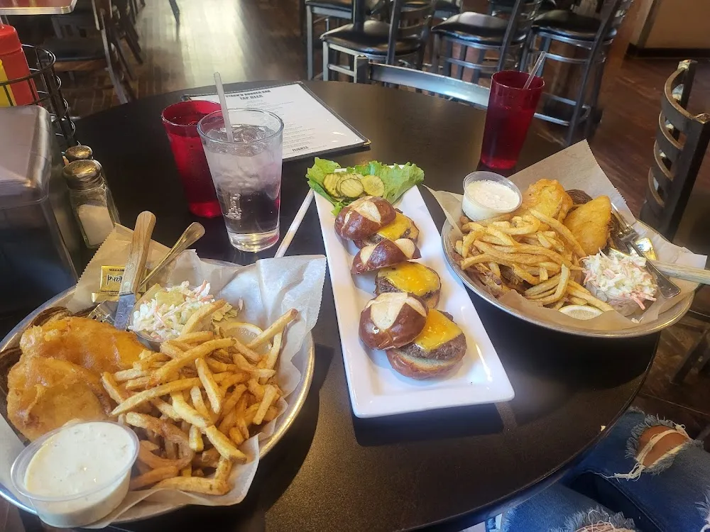 Pretzel Bun Cheeseburger Sliders